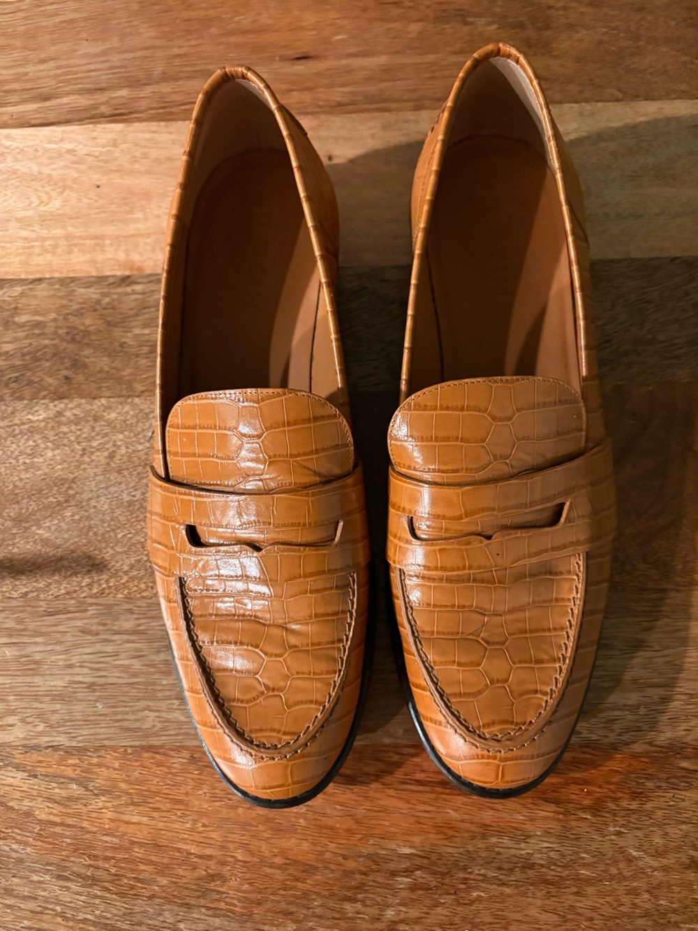 M. Gemi emboss loafers size 10